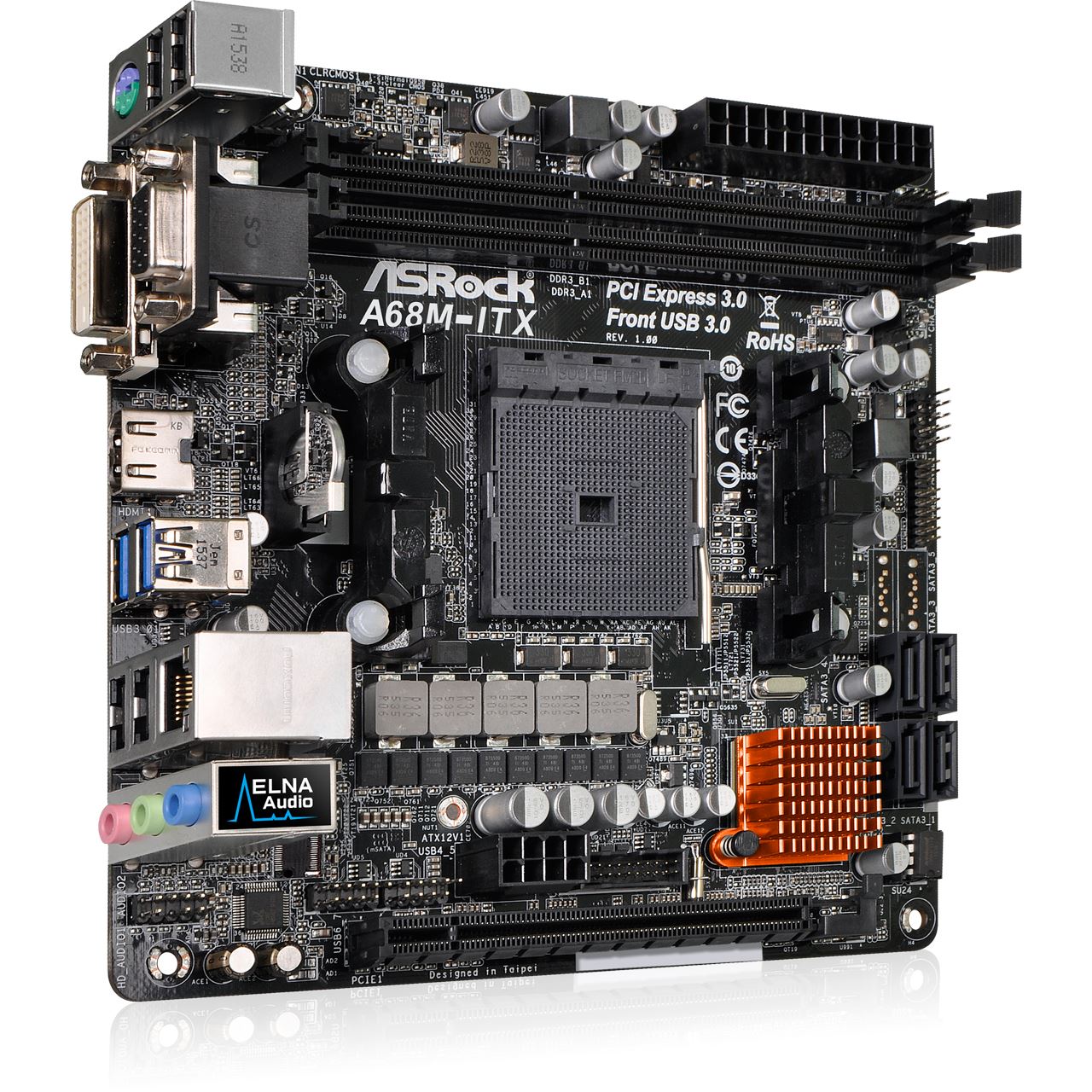 ASRock A68M-ITX AMD A68M So.FM2+ Dual Channel DDR3 Mini-ITX Retail ...