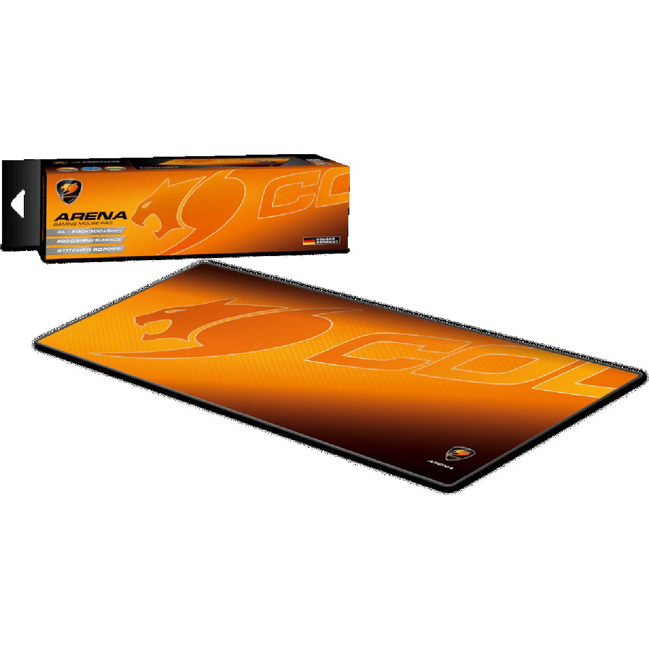 Cougar Gaming Mouse Pad 800 mm x 300 mm schwarz/orange Mauspads