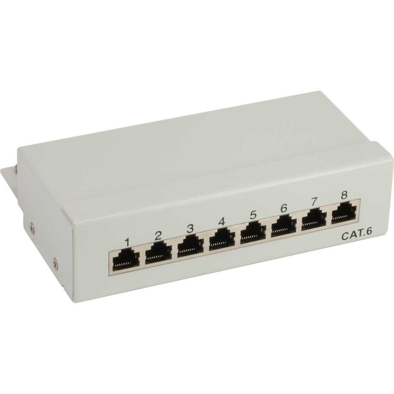 Kwobile Patch Panel 8 Porte - Pannello Patch Reti Categoria 6 Distributore Cat6 Con Cavo Per - Foto 8