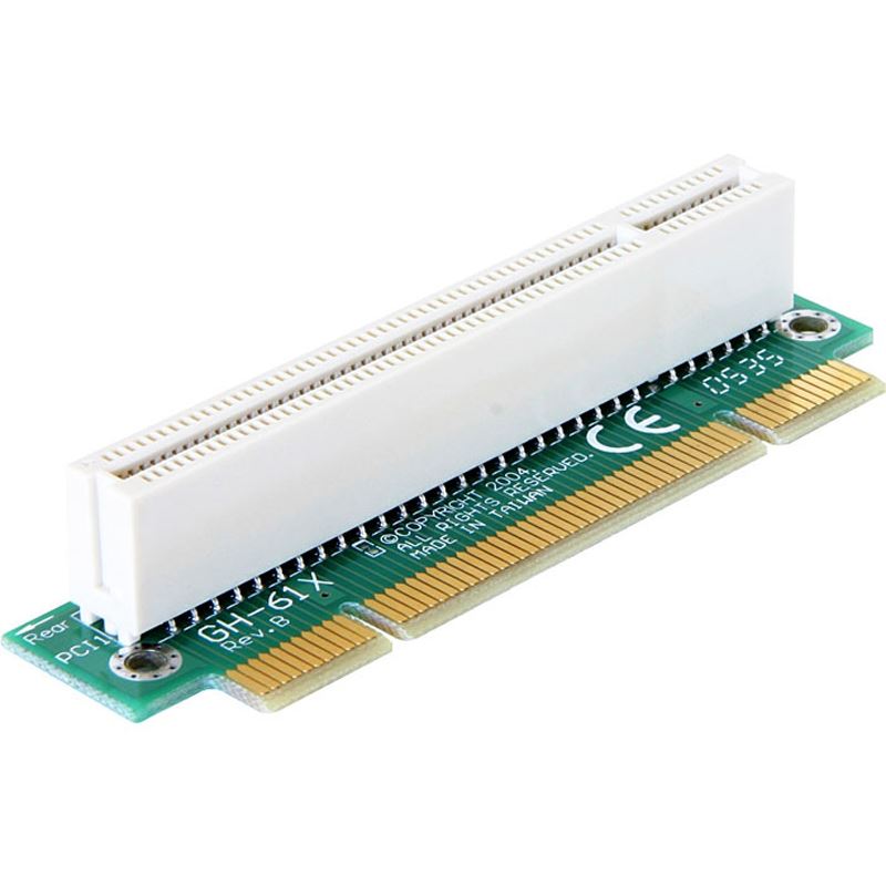 Delock PCI-Riser-Karte 90° gewinkelt links 1U - Zubehör für Mainboards