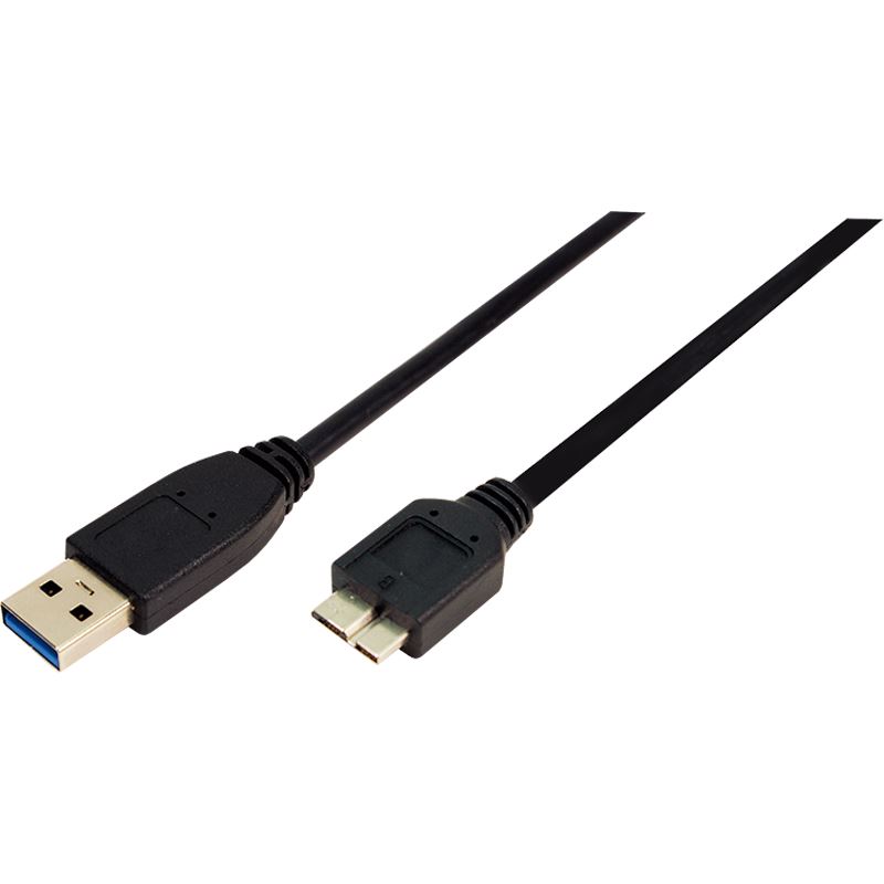USB 3.0 Kabel A Auf B, 1 M, Rechtsgewinkelt – Schwarz, SuperSpeed Bis 5 Gbit/s, Für Enge Anschlüsse