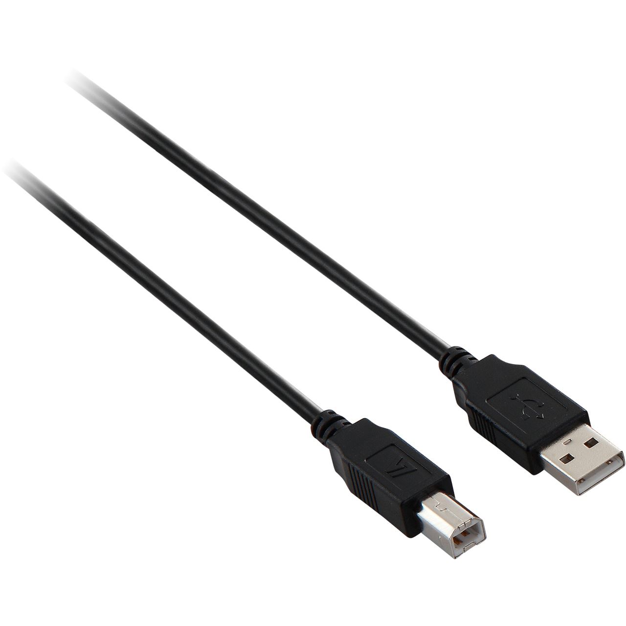 MediaRange USB 2.0 Kabel, 1,8 M – Mit Blauen LEDs, Stecker A Auf B