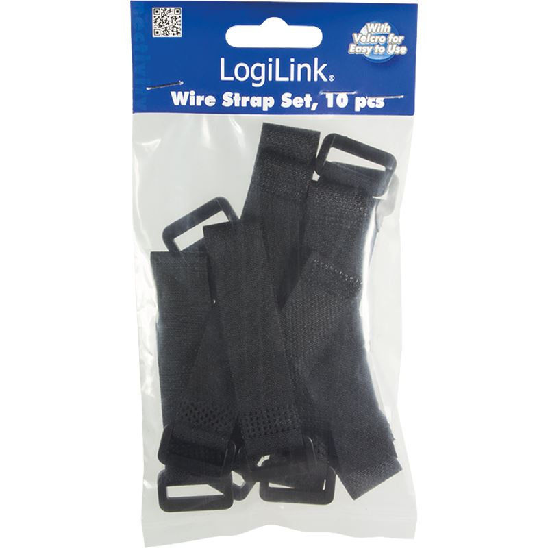 Logilink Set Fascette Serracavi In Nylon - Assortite - 600 Pezzi - Pratiche E Riutilizzabili