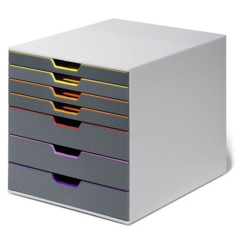 DURABLE Schubladenbox VARICOLOR 7, mit 7 Schubladen