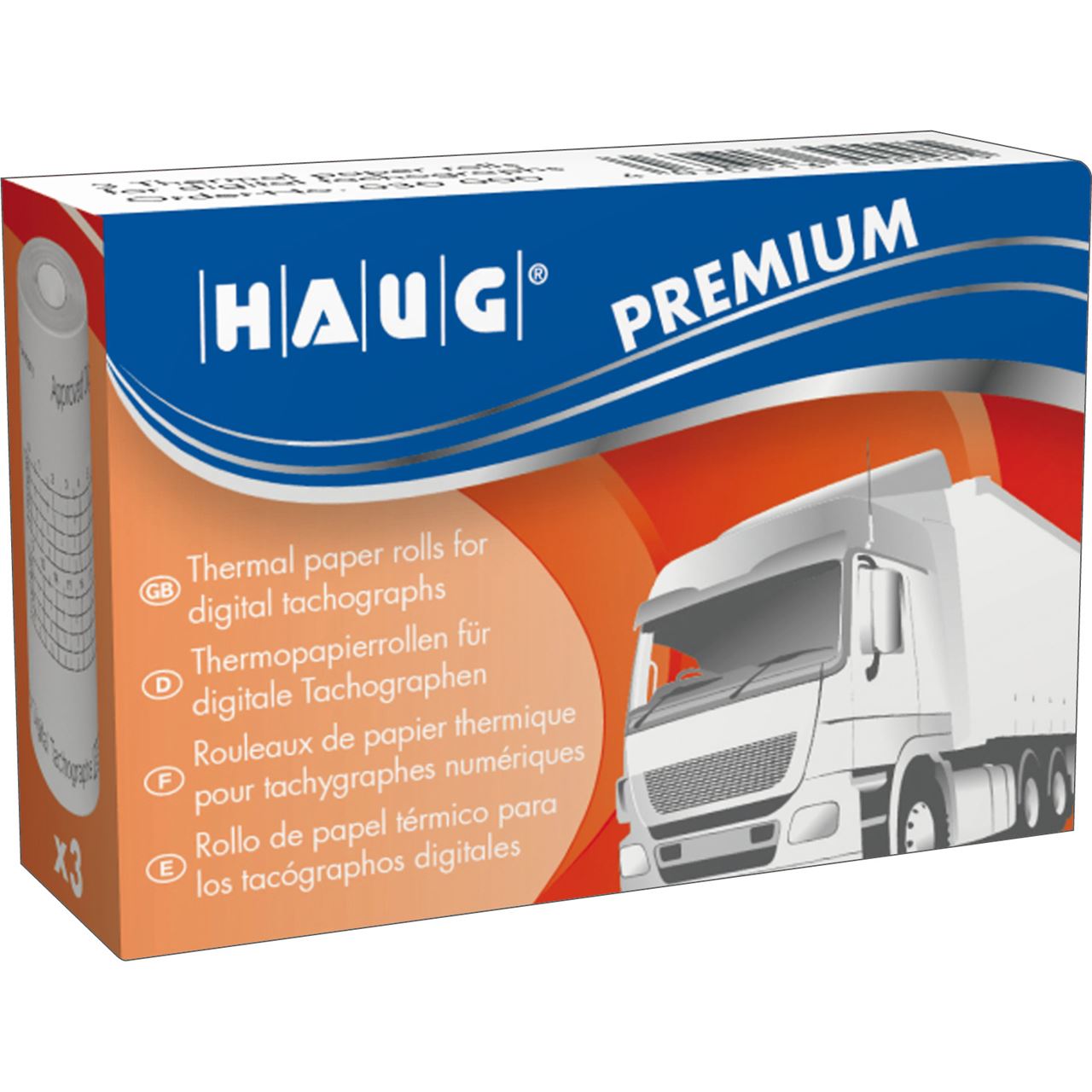 RNK Verlag Thermopapierrolle HAUG, für digitale Tachographen