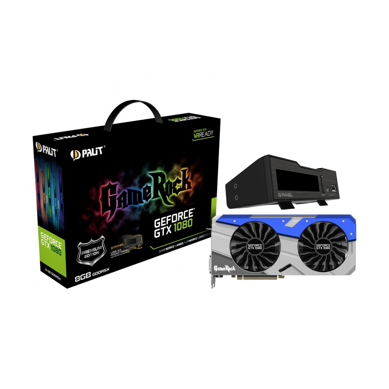 8GB Palit GeForce GTX 1080 GameRock Premium Edition inkl. G-Panel Aktiv ...