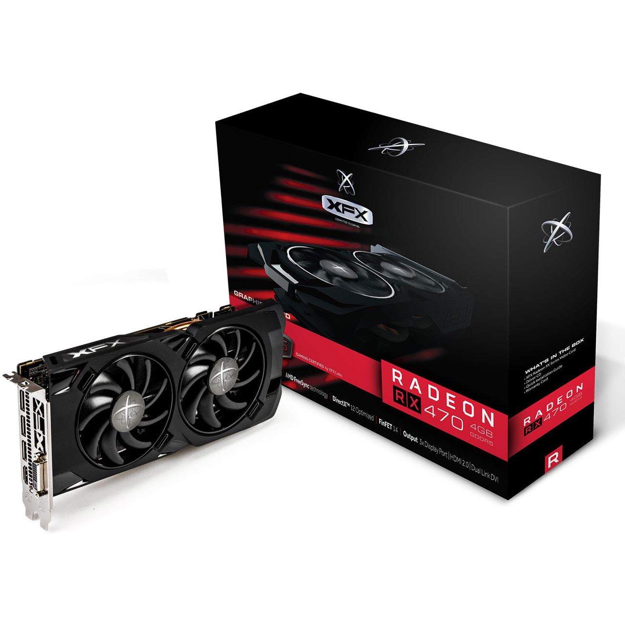 4GB XFX Radeon RX 470 OC Aktiv PCIe 3.0 x16 (Retail) - | Mindfactory.de