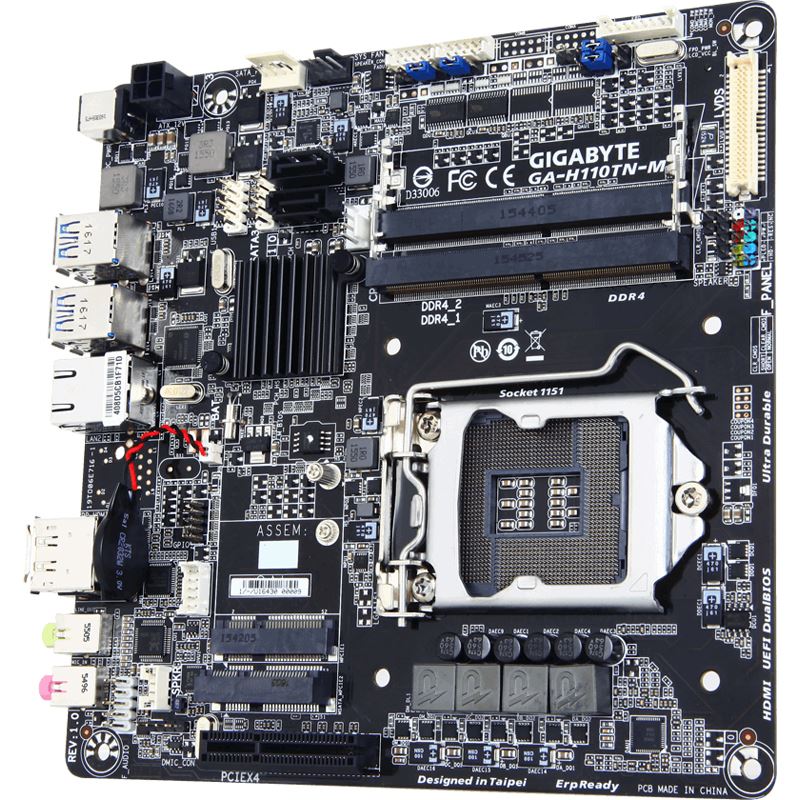 Gigabyte GA-H110TN-M Intel H110 So.1151 Dual Channel DDR4 Mini-ITX ...