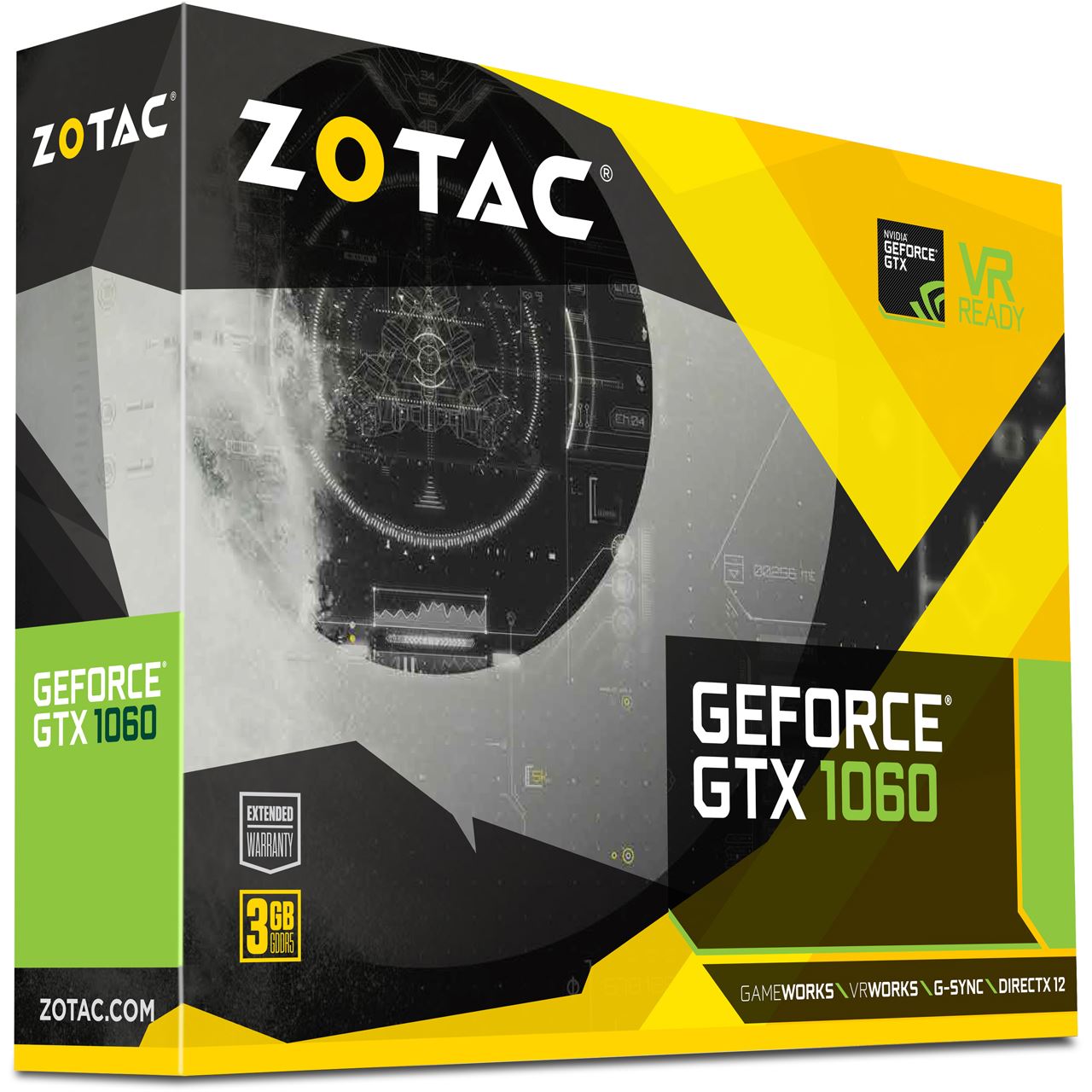 3GB ZOTAC GeForce GTX 1060 Mini Aktiv PCIe 3.0 x16 (Retail ...