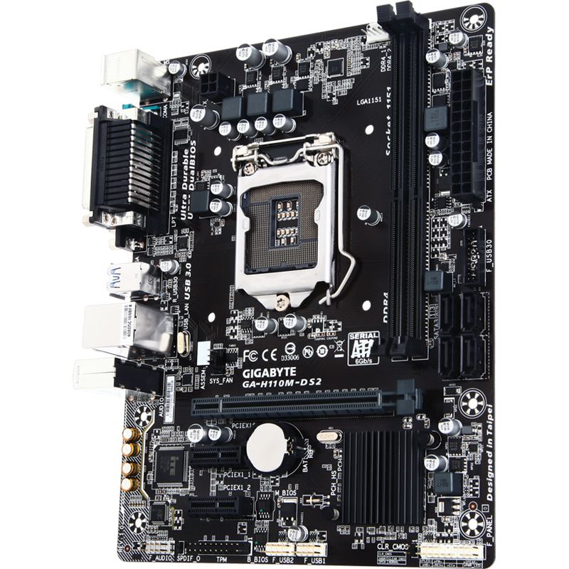 Gigabyte GA-H110M-DS2 Intel H110 So.1151 Dual Channel DDR4 (Bulk ...