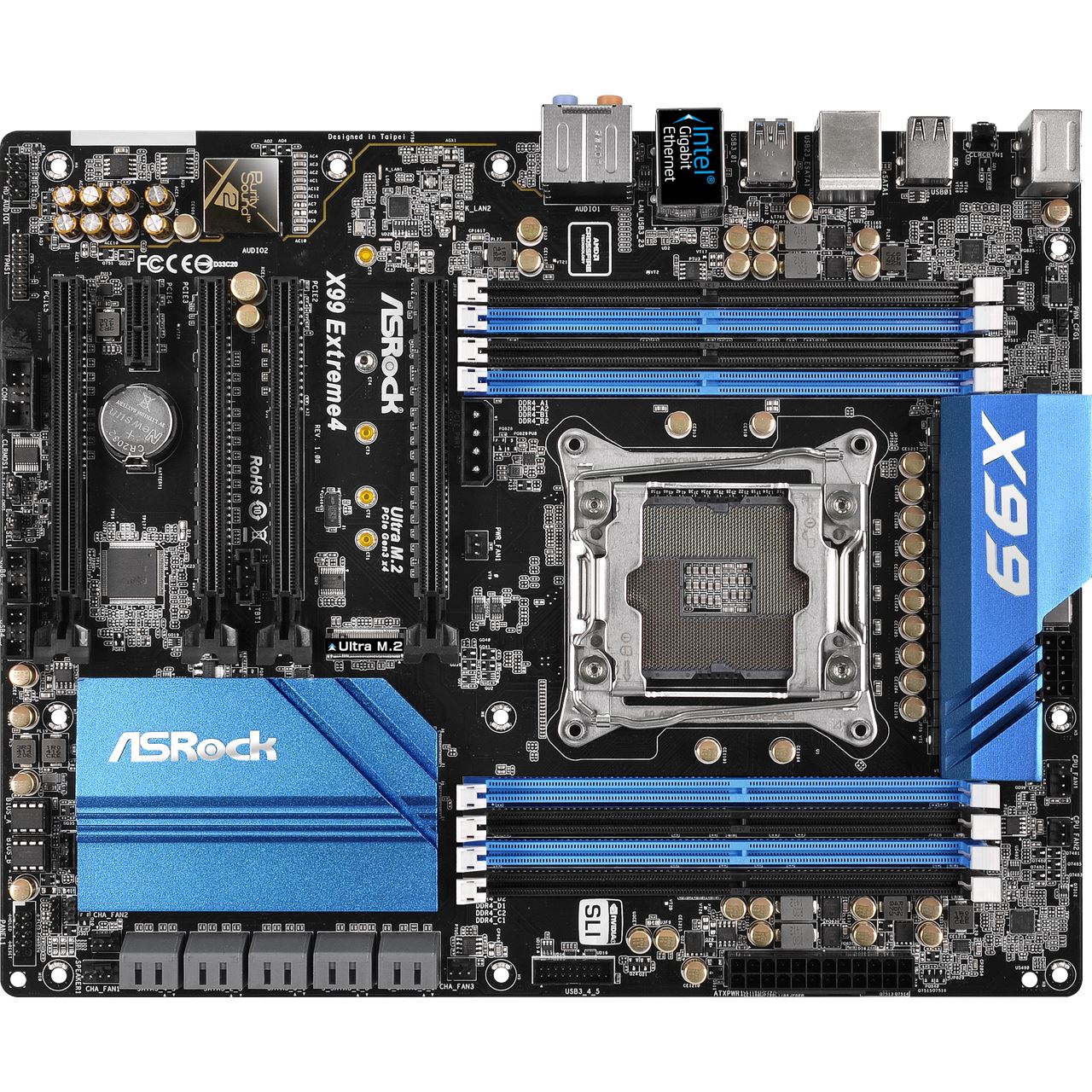 Asrock Quad Channel Motherboard ASRock X99 Extreme4 Intel X99 Quad