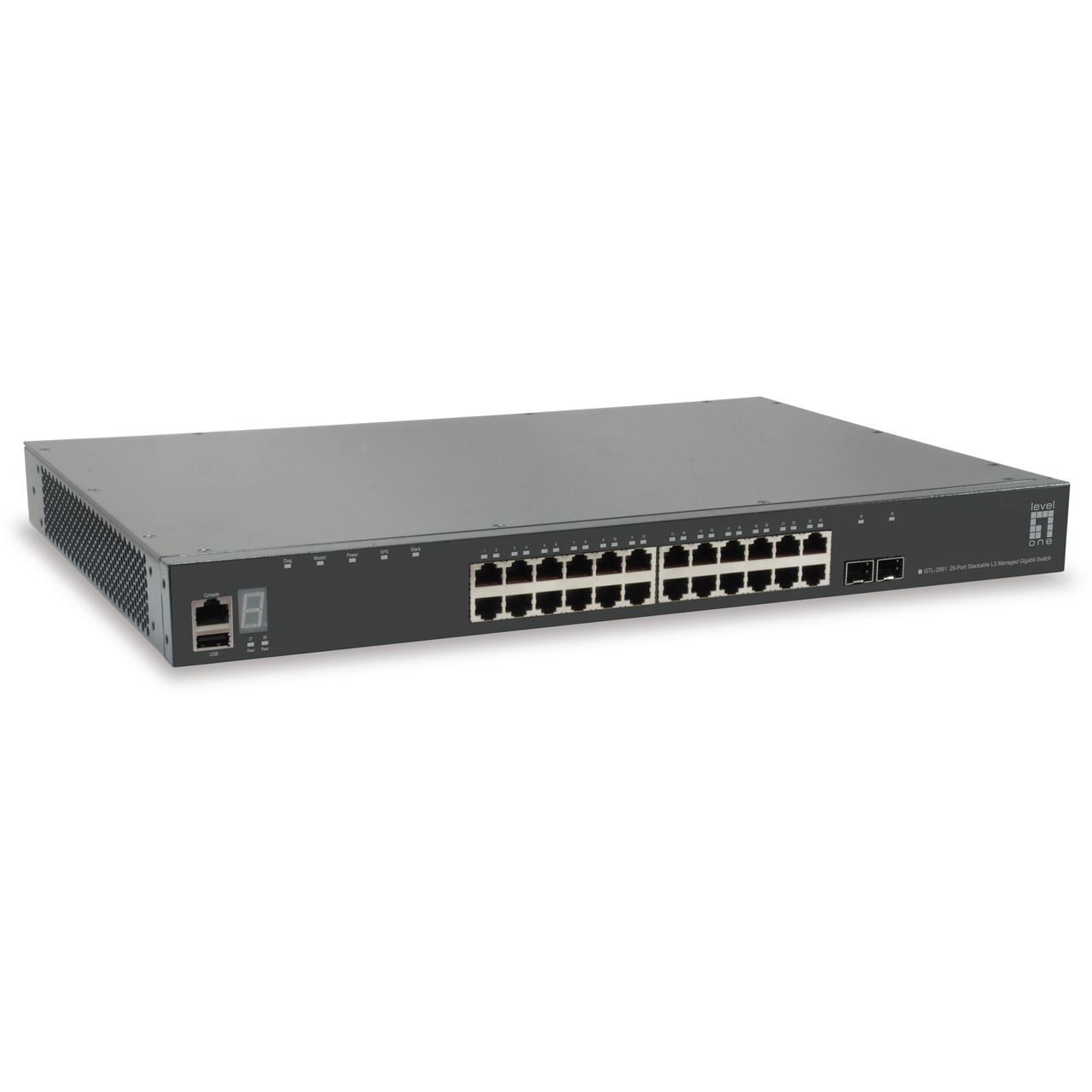 LevelOne 28Port Stackable L3 Switch Switch 10 / 100 / 1000