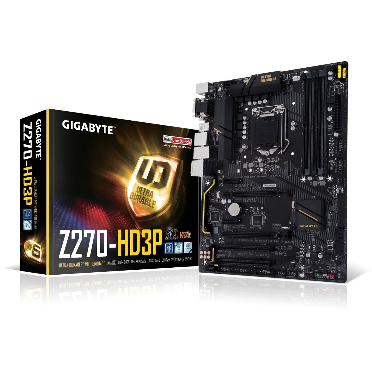 Gigabyte GA-Z270-HD3P Intel Z270 So.1151 Dual Channel DDR ATX Retail -  INTEL Sockel 1151