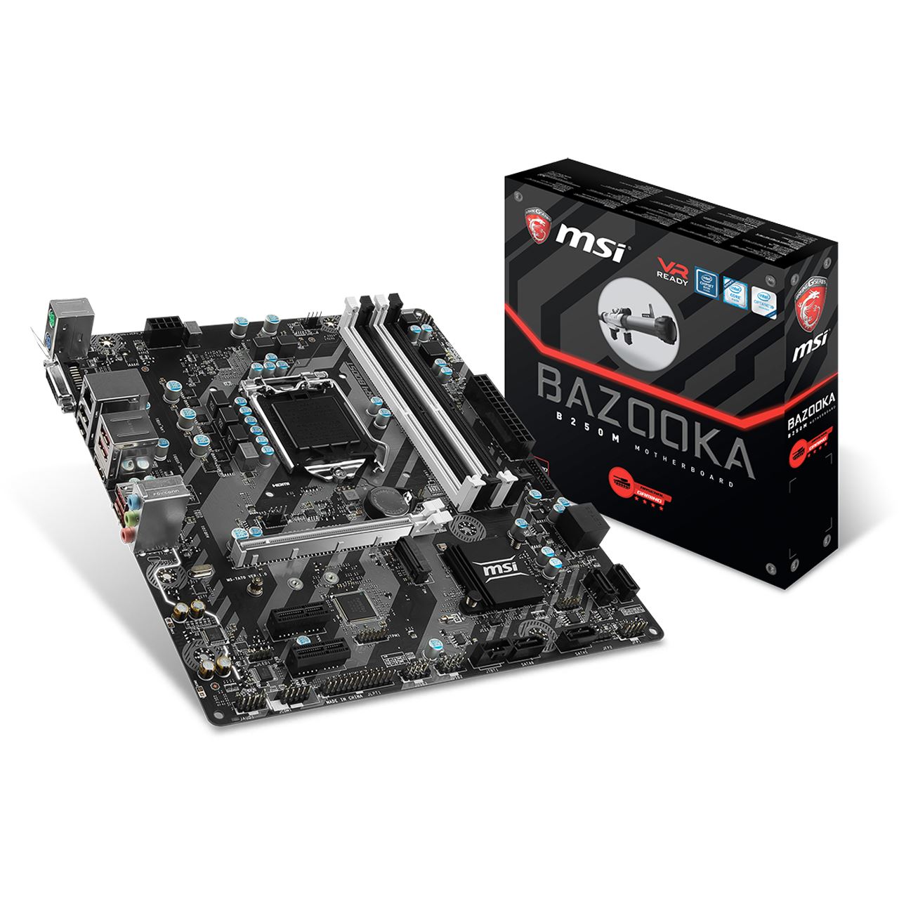 MSI B250M BAZOOKA Intel B250 Dual Channel DDR4 mATX Retail