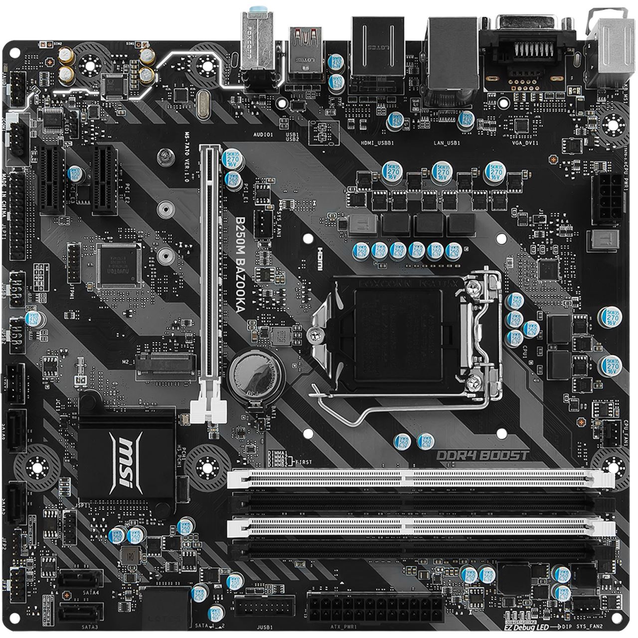 MSI B250M BAZOOKA Intel B250 So.1151 Dual Channel DDR4 mATX Retail ...