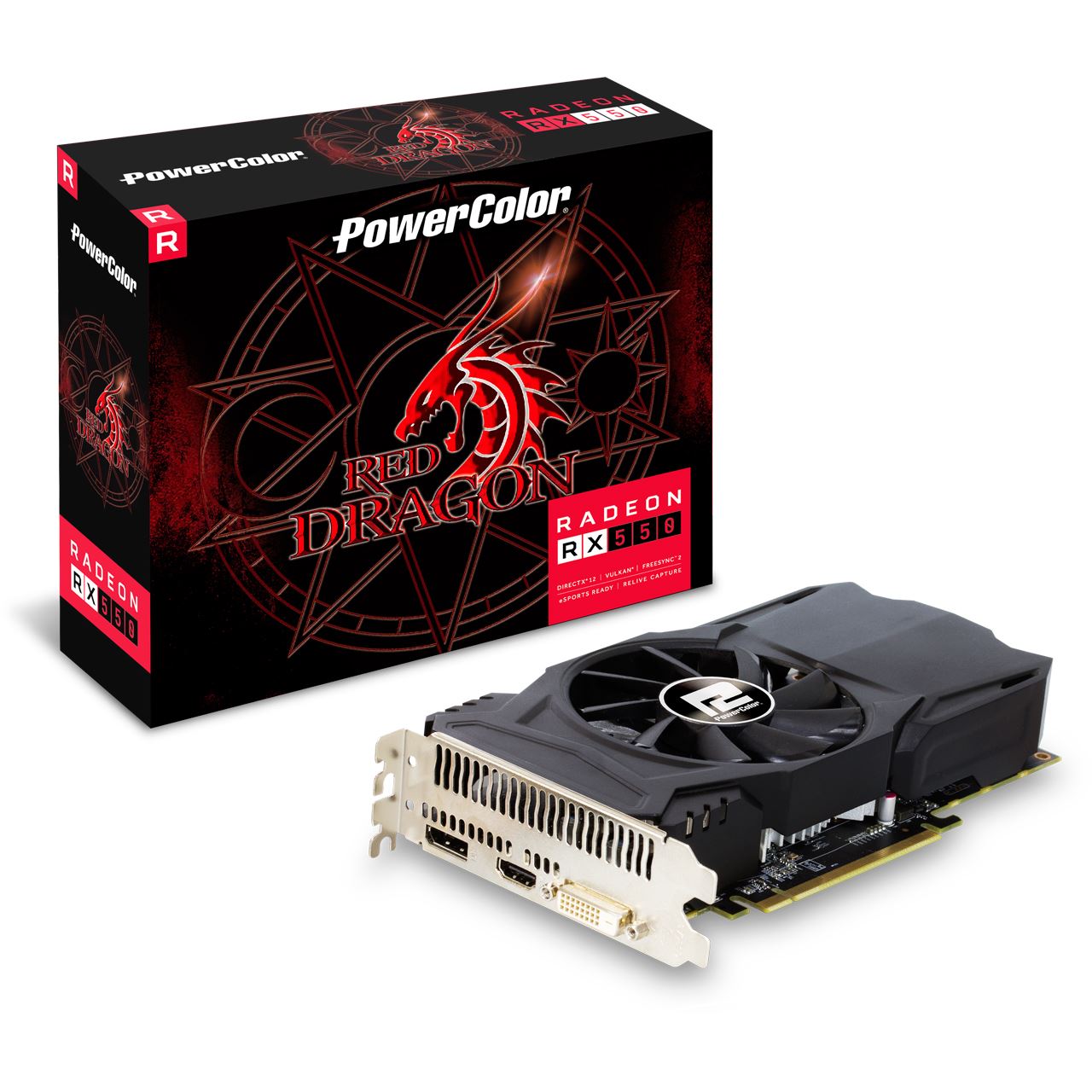 2GB PowerColor Radeon RX 550 Red Dragon Aktiv PCIe 3.0 x16 (Retail ...