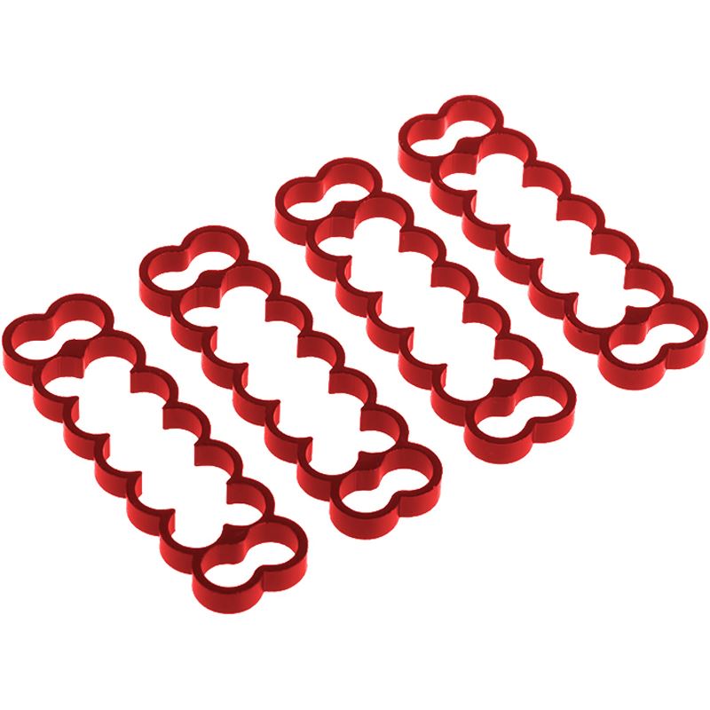 Alphacool Eiskamm Alu X14 - 4mm - 4 Stück rot