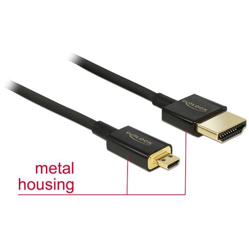 DeLOCK USB 2.0 Kabel 0,25 M – Stecker Auf Buchse, Schwarz, 480 Mbps Für Verbindung Von Geräten