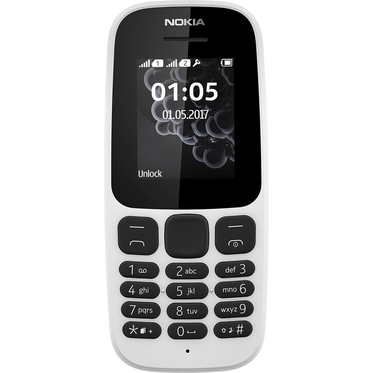 Nokia 105 dual sim 2017 white Handys ohne Vertrag Mindfactory.de