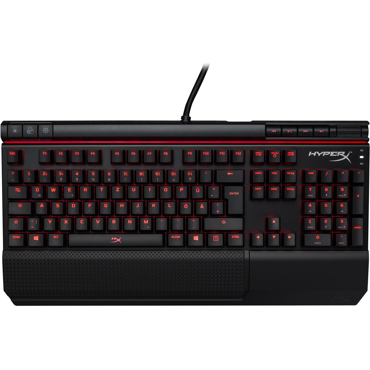 Hyperx Alloy Gaming Tastatur Mechanisch Cherry Mx Red HyperX Alloy Elite CHERRY MX Red USB Deutsch schwarz (kabelgebunden