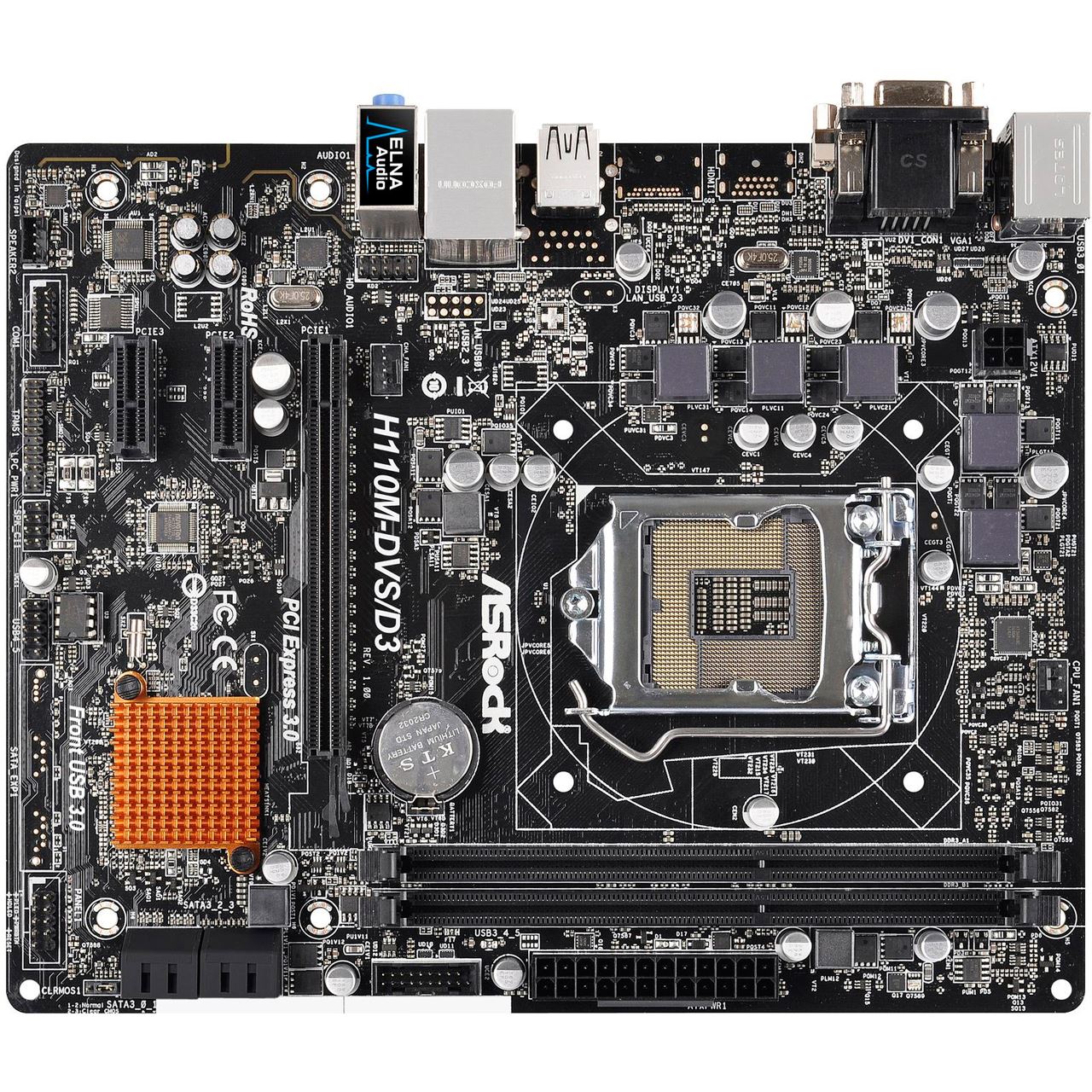 ASRock H110M-DVS/D3 Intel H110 So.1151 Dual Channel DDR3 (Bulk Artikel ...