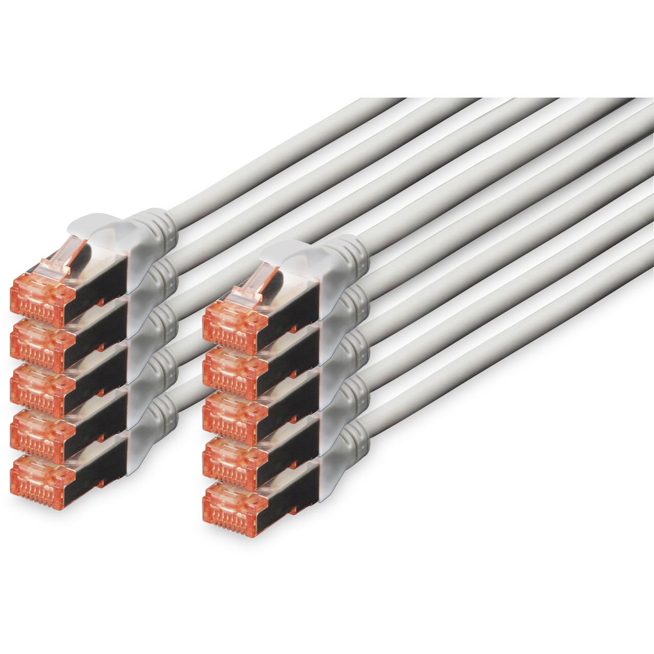 €13,90*/1m) 1.00m Digitus Cat. 6 Patchkabel S/FTP PiMF RJ45 