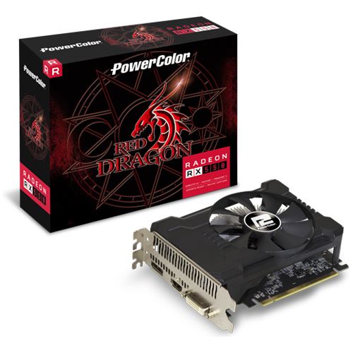2GB PowerColor Radeon RX 550 Red Dragon OC Aktiv PCIe 3.0 x16 (Retail ...