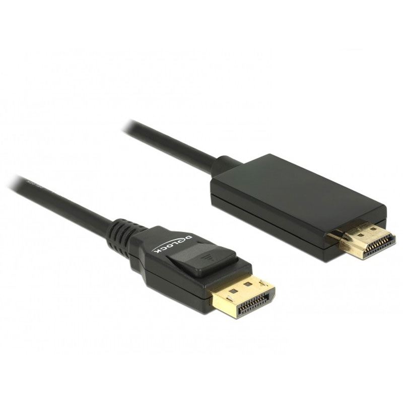Delock Adapter DisplayPort Zu HDMI 4K Aktiv - DP 1.2 Stecker Auf HDMI Buchse