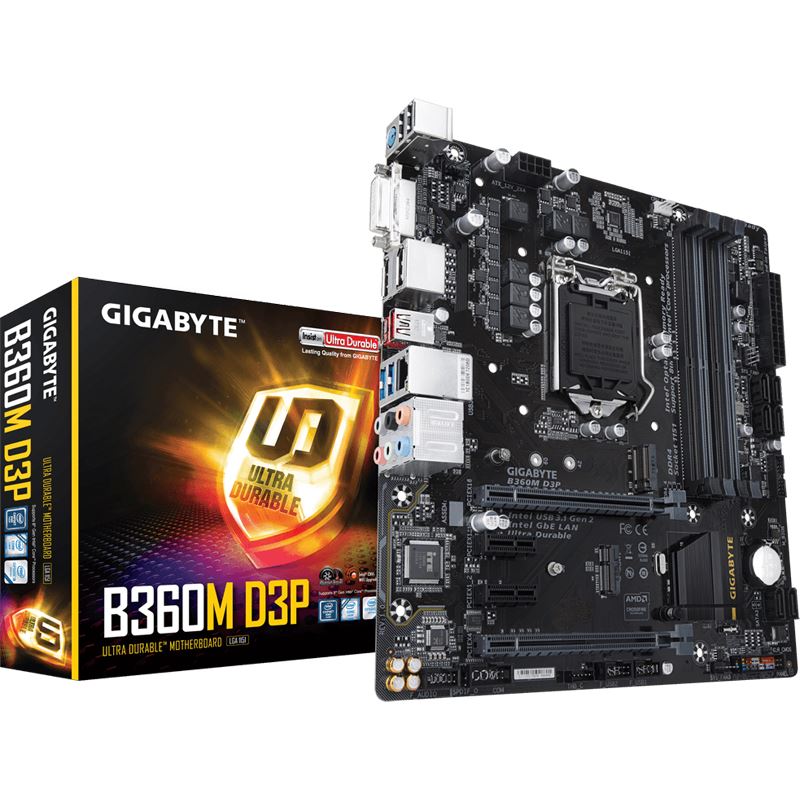 Gigabyte B360M D3P Intel B360 So.1151 Dual Channel DDR mATX Retail ...