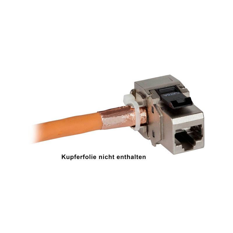 EFB RJ45 Keystone STP, Cat.6A, 500MHz, gewinkelt Stecker einzeln