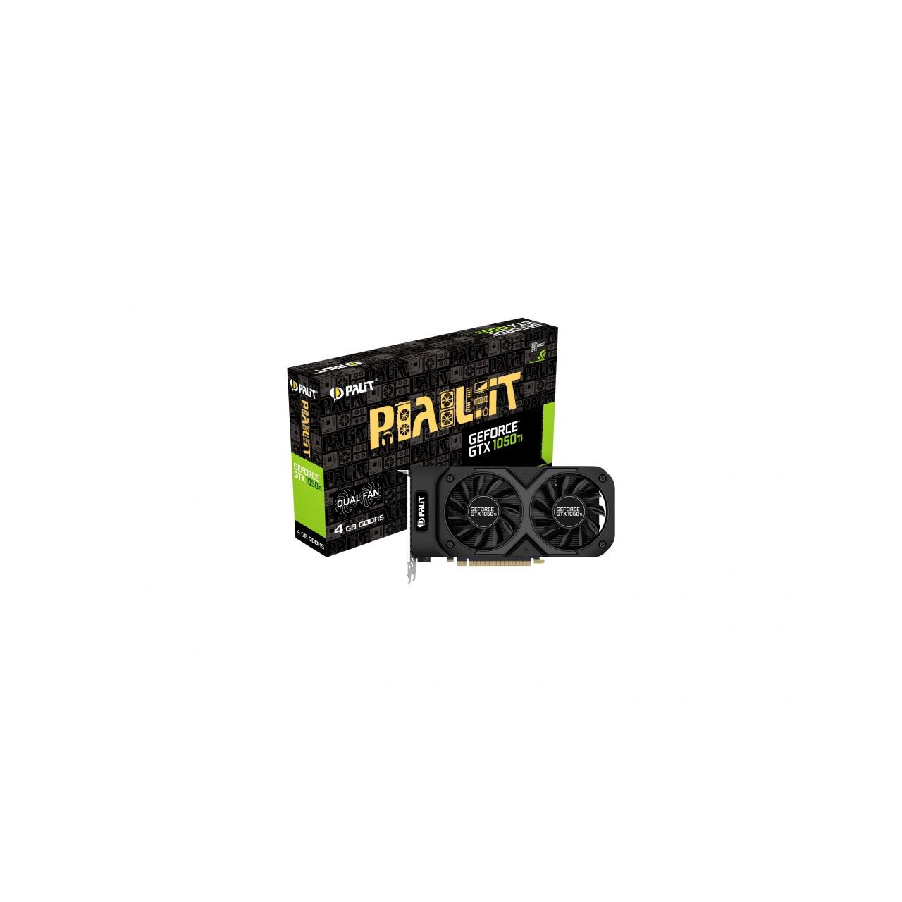 4GB Palit GeForce GTX 1050 Ti Dual Aktiv PCIe 3.0 x16 (Retail ...