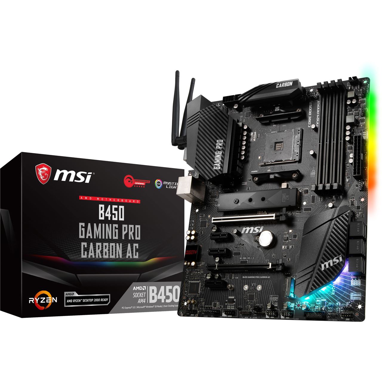 Msi b450 gaming pro carbon ac обзор