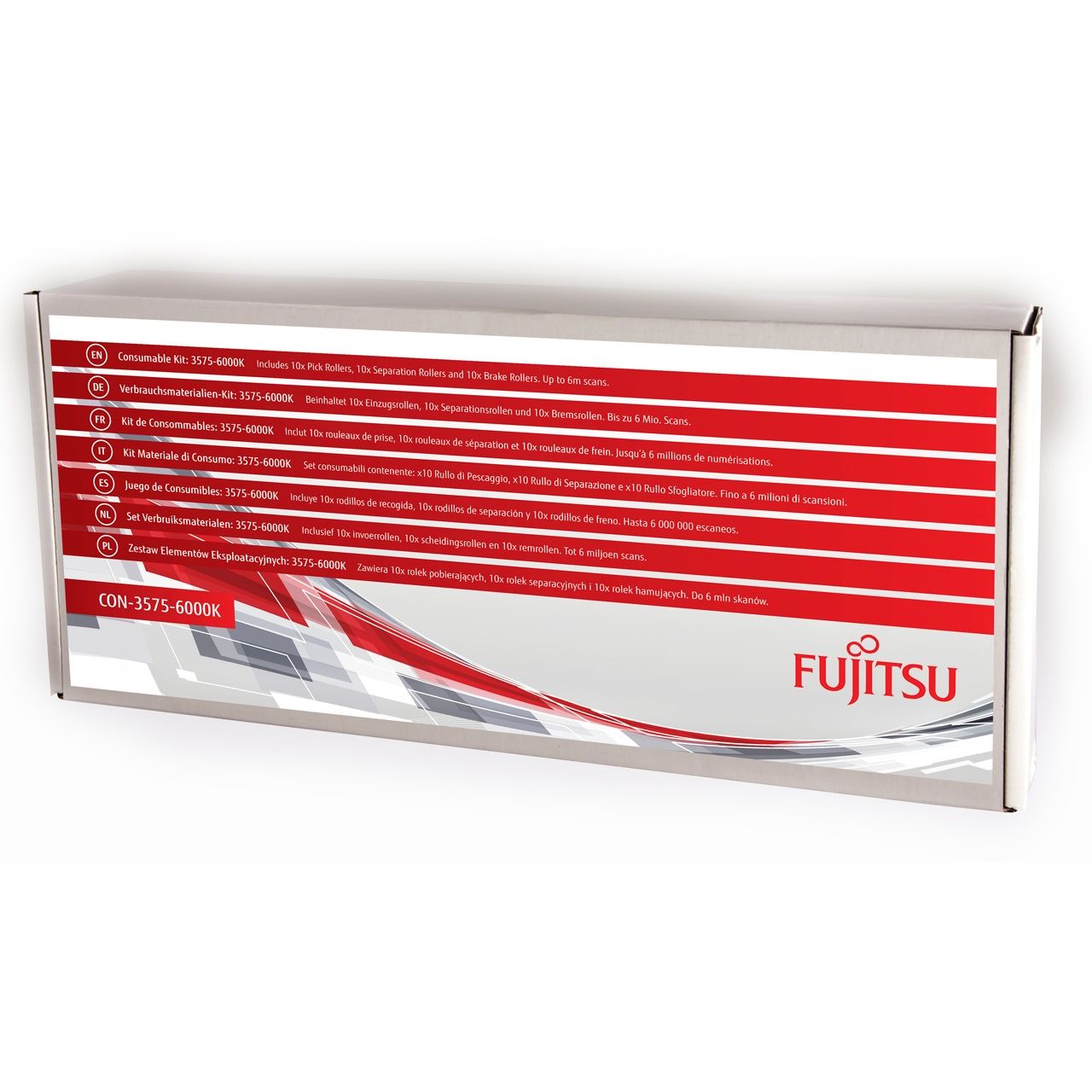 FUJITSU Includes 10x Pick Rollers 10x Separation Rollers and 10x Brake