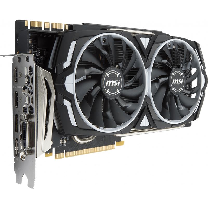11GB MSI GeForce GTX 1080 Ti ARMOR 11G OC Aktiv PCIe 3.0 x16 Bulk 