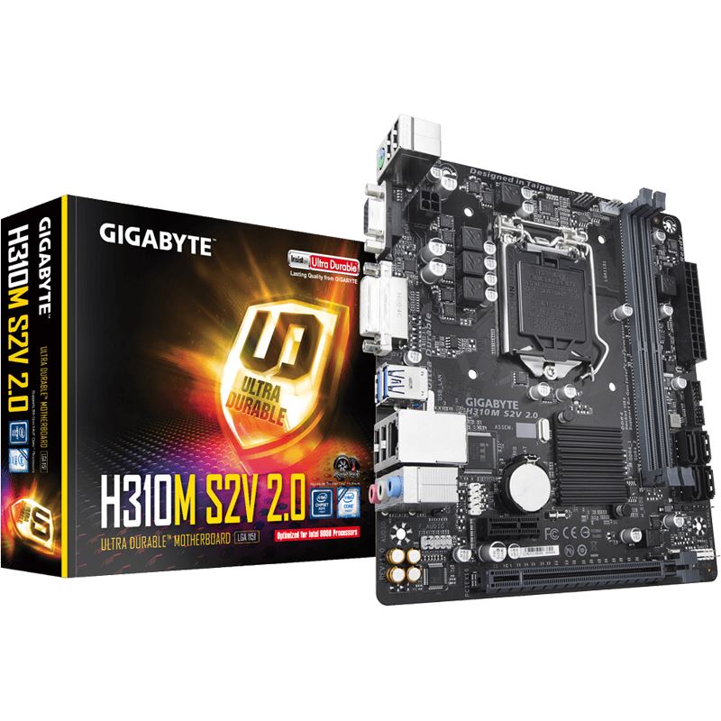 Gigabyte H310M S2V 2.0 Intel H310 So.1151 Dual Channel DDR4 mATX Retail
