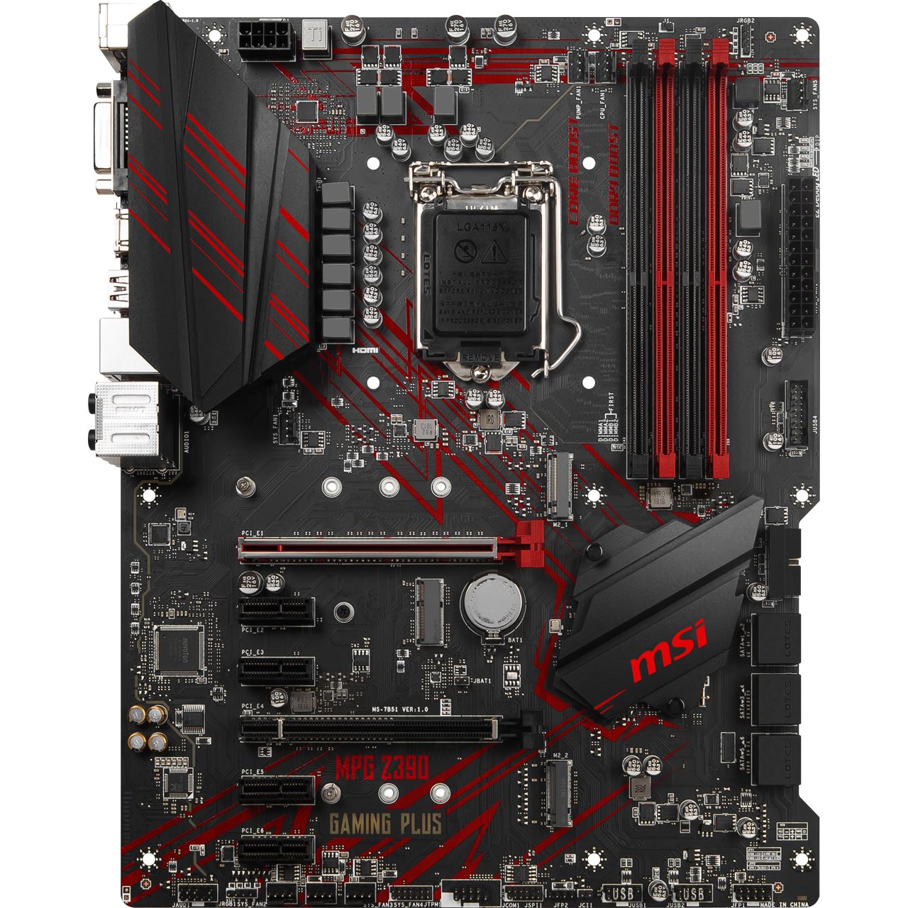 MSI MPG Z390 GAMING PLUS Intel Z390 So.1151 Dual Channel DDR ATX, Bulk ...