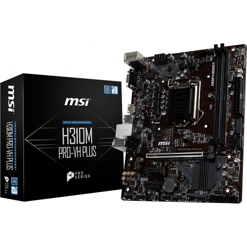 MSI H310M PRO-VH PLUS Intel H310 So.1151 Dual Channel DDR4 mATX Retail ...