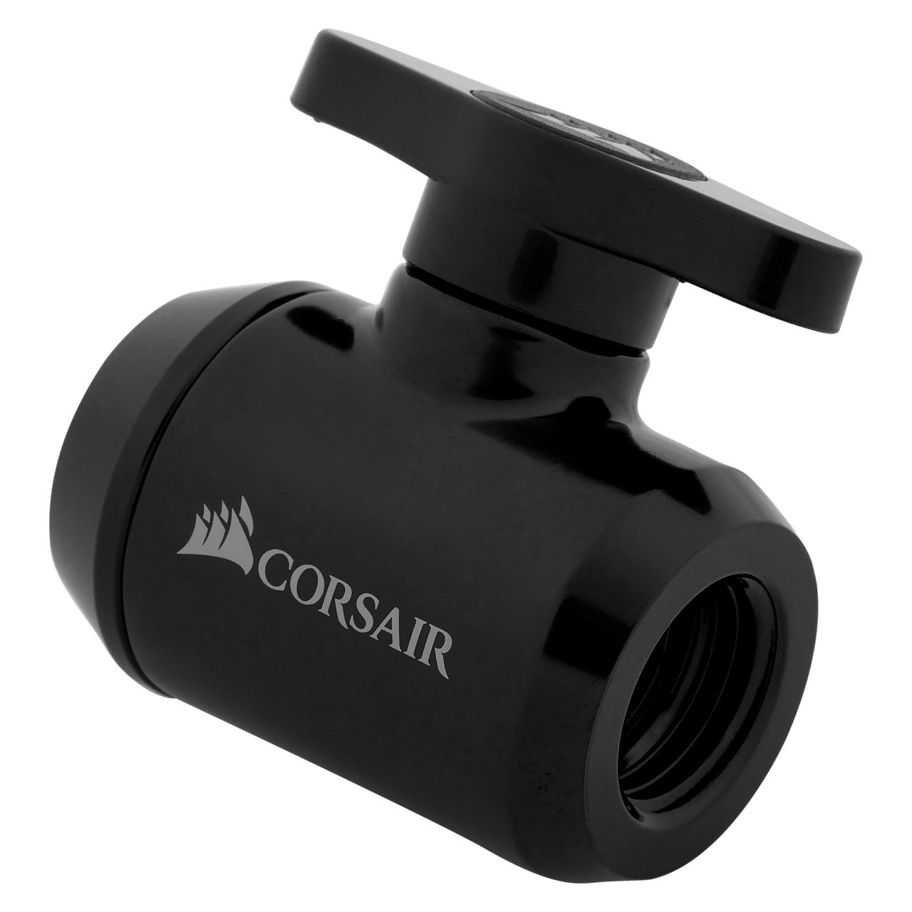 Corsair Hydro X Series XF Ball Valve, schwarz - Verschlüsse 