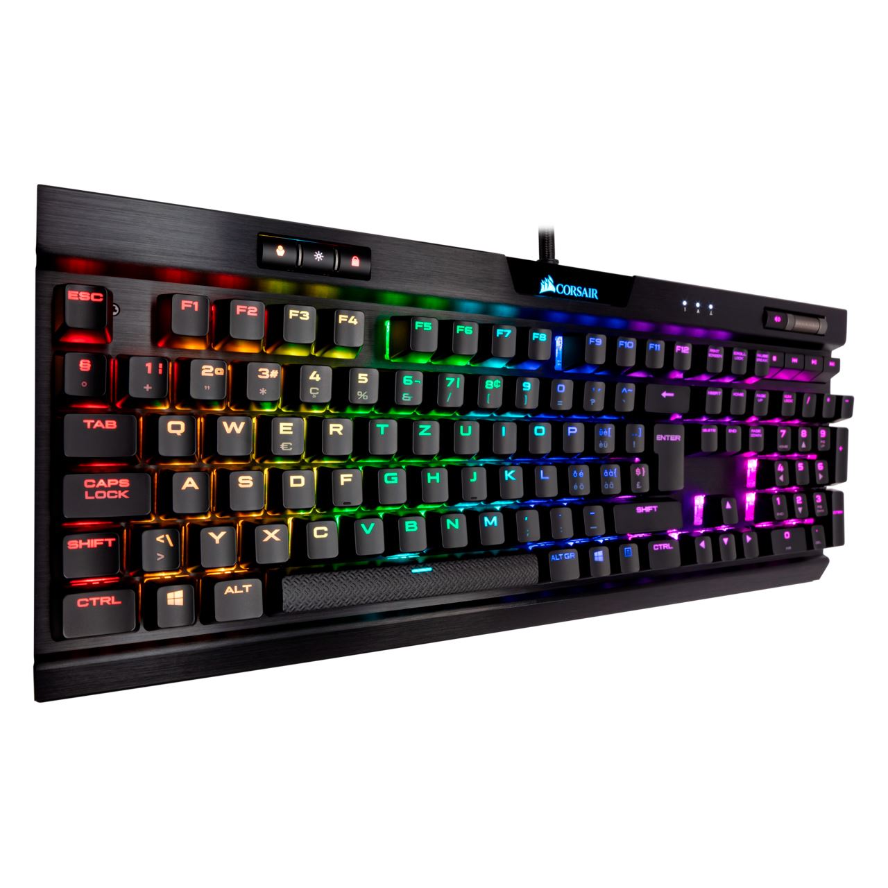 Corsair Gaming K70 RGB MK.2 Rapidfire, MX SPEED RGB Silver, USB, CH ...
