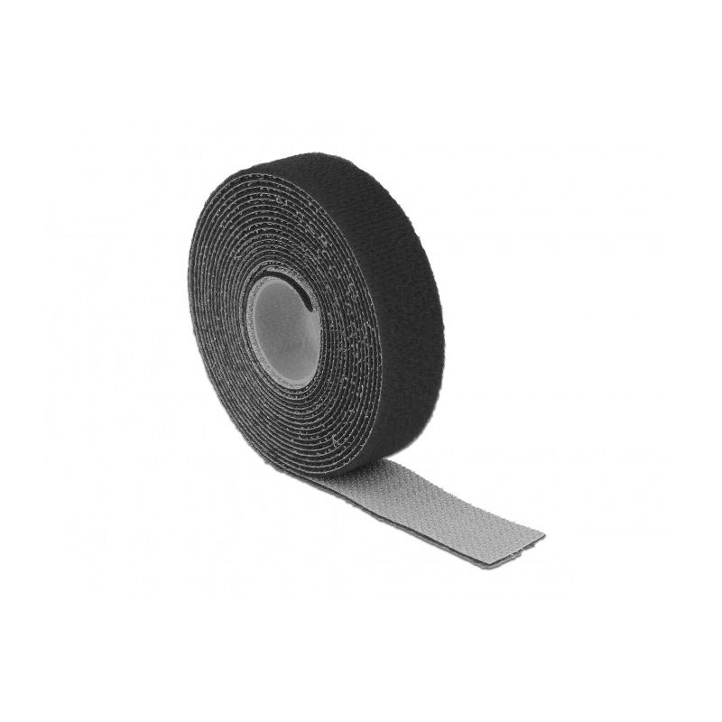 Delock Kabelbinder Klett 20,0mm x3000mm schwarz 1 Stück 