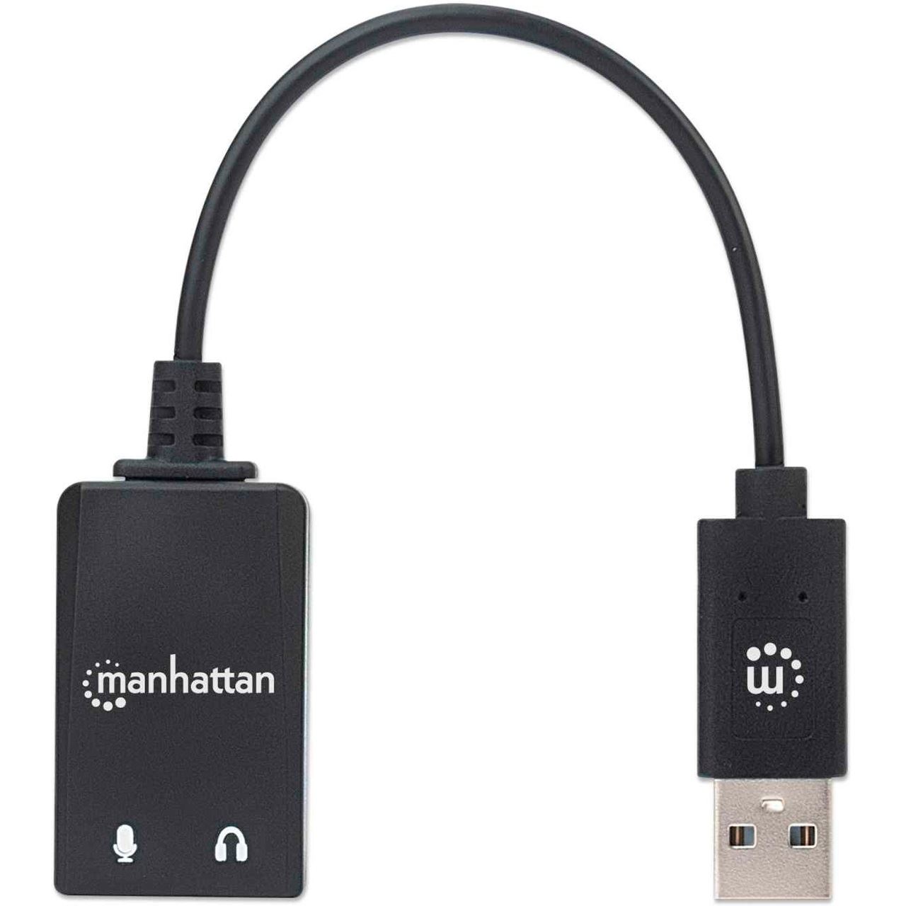 Manhattan USBA auf 3,5mm Klinke Audioadapter USB Mindfactory.de