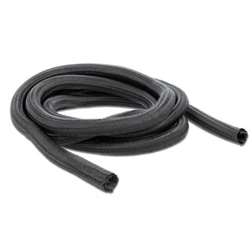 Geflechtschlauch Schwarz, 16-32 Mm – 5 Meter Auf Spule, Für Kabelbündelung Und Schutz