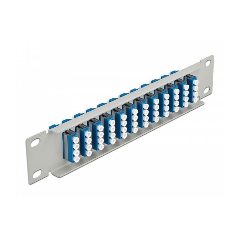 Delock 19" LWL Patchpanel - 24 Port LC Duplex Blau