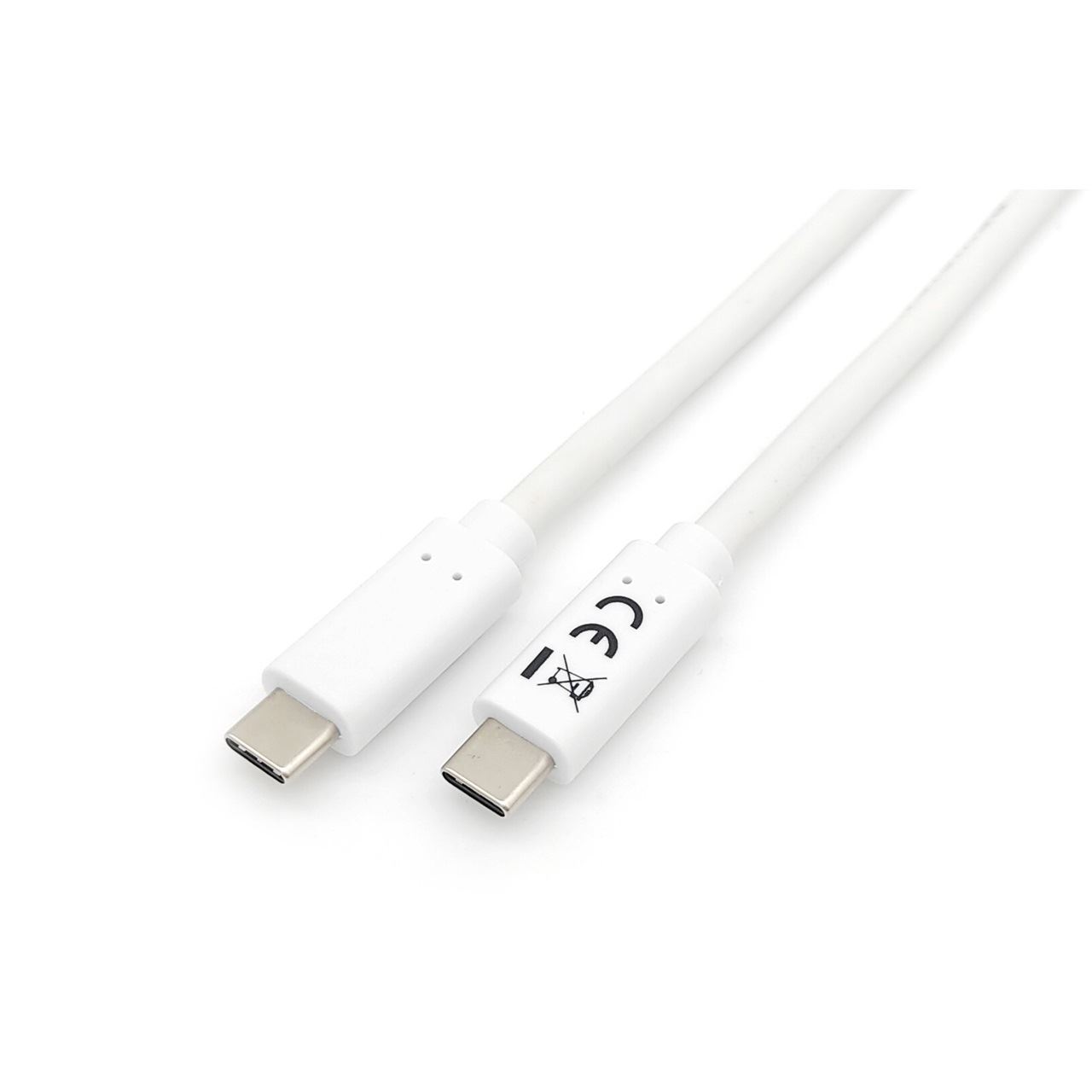 (€6,90*/1m) 1.00m Equip USB3.2 Verbindungskabel USB C Stecker auf USB C Stecker Weiß