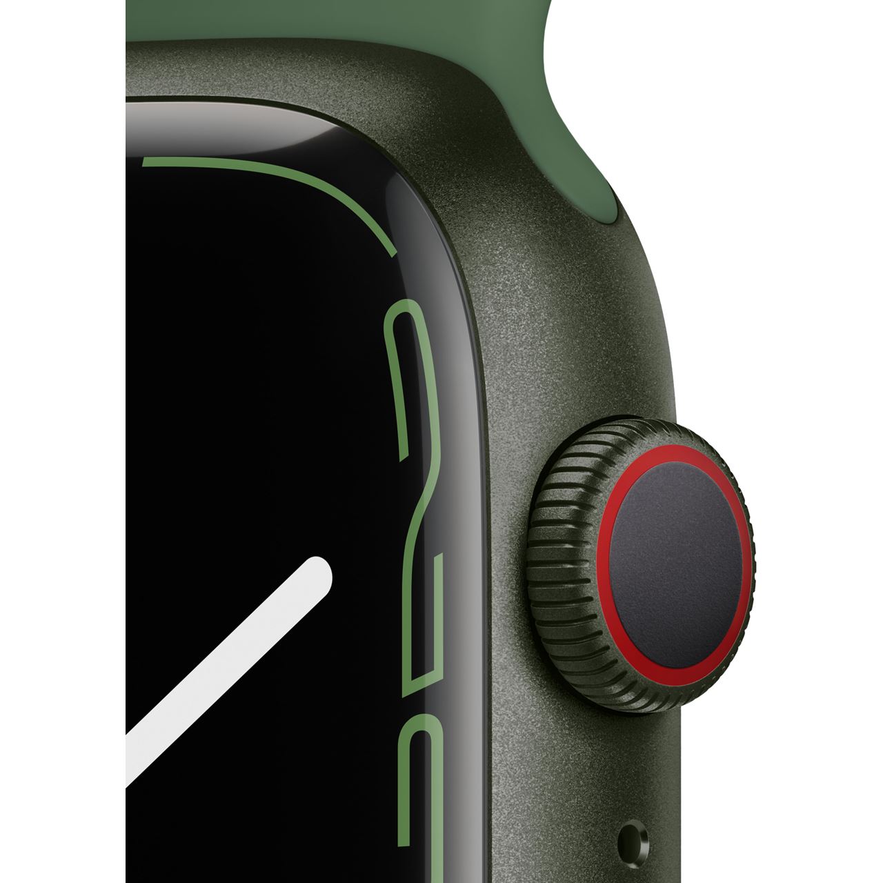 Apple Watch Series 7 Aluminium GPS + Cellular Green, Sportarmband ...