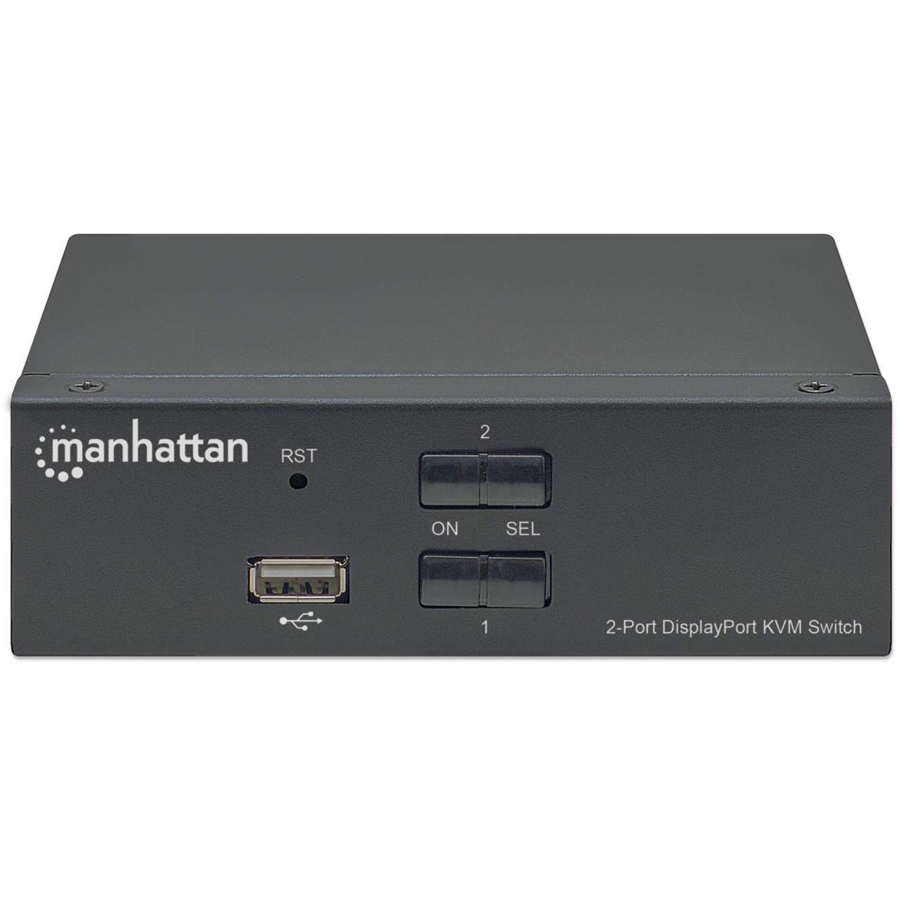Manhattan KVM Switch 2Port DisplayPort 4K60Hz KVM Geräte
