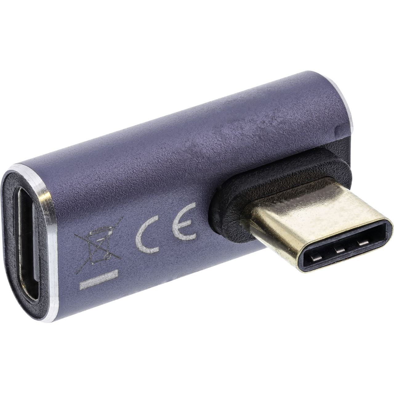 InLine USB4 Adapter USB Typ C Stecker Buchse Vertikal Rechts links 