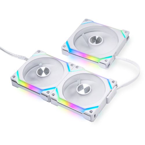 LIAN LI UNI Fan P28 ARGB Seitenstreifen 3er Pack, Weiß - RGB-Beleuchtung Für Lüfter & AIO-Kühler