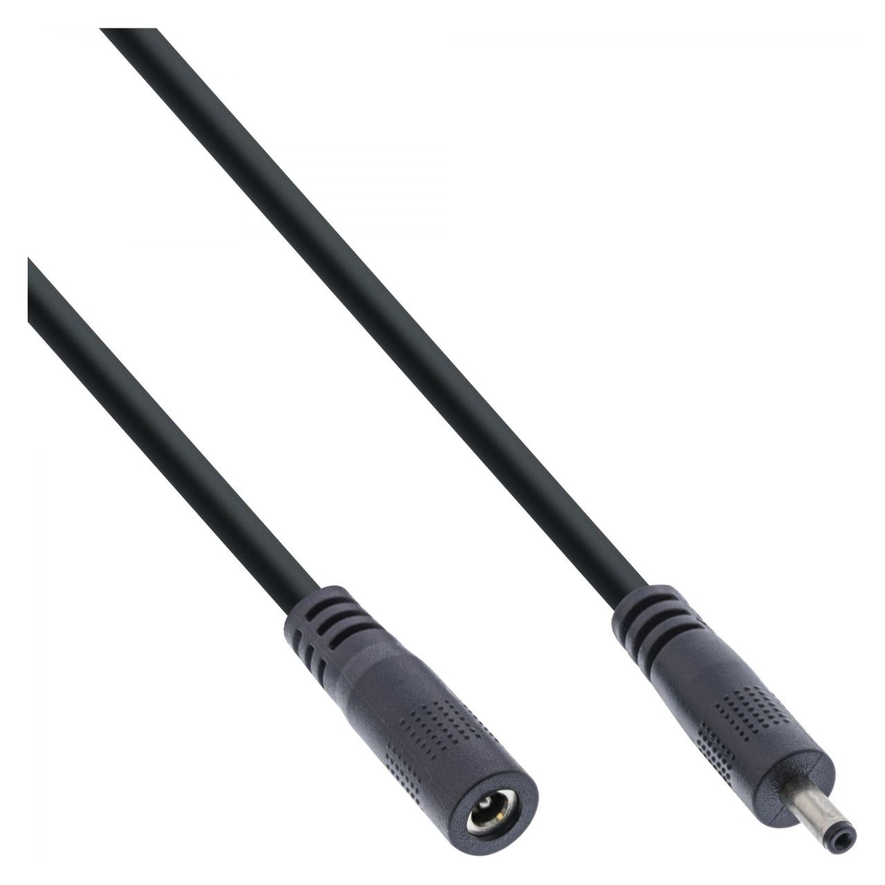 2.00m InLine DC Verlängerungskabel DCStecker auf DC Buchse Schwarz