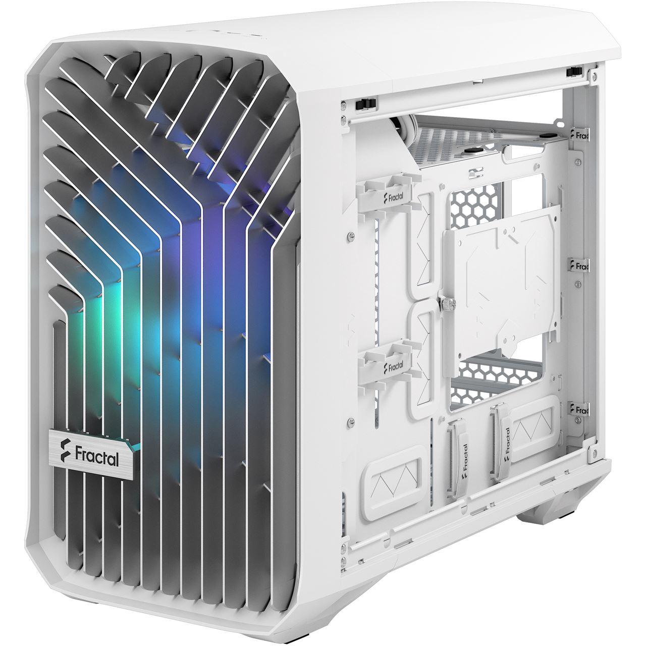 Fractal Design Torrent Nano RGB White TG Clear Tint - ITX Gehäuse 